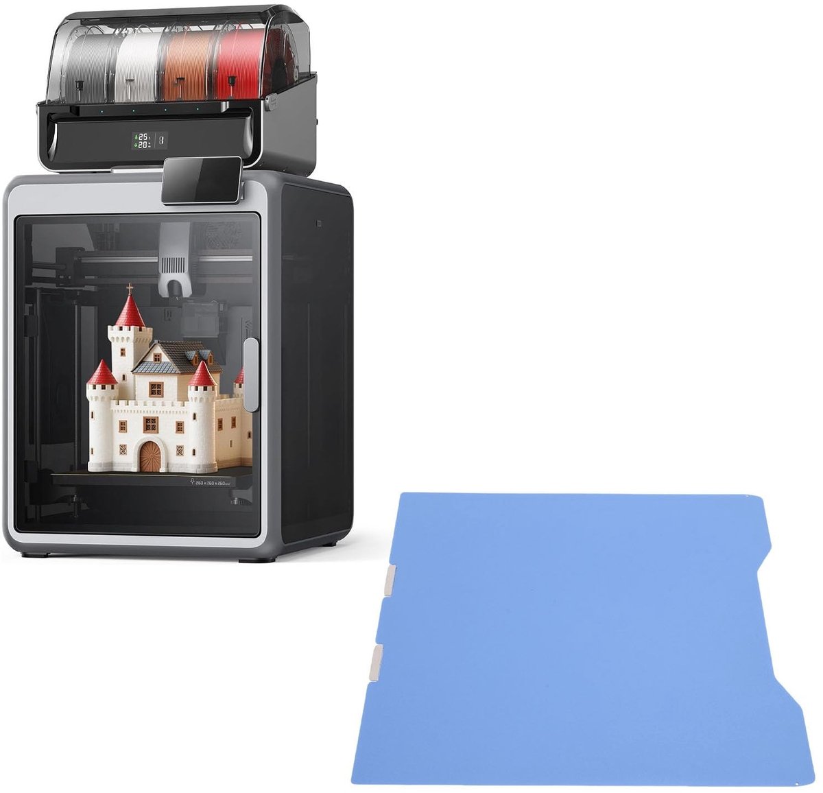 Cosensi- Koelplaat 270x293 Mm Lage Temperatuur - Dubbelzijdig Platform - Microporeuze Coating - Koude Bouwplaat - Geschikt voor K2 - Ideaal voor 3D-printers
