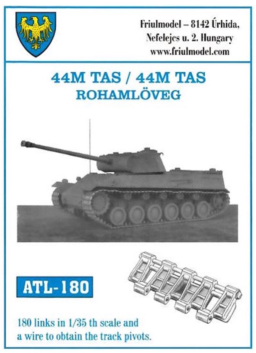 Friul ATL-180 - 44M TAS / 44M TAS ROHAMLOVEG - Metalen Rupsbanden 1:35 - Volledig Zelf Te Monteren