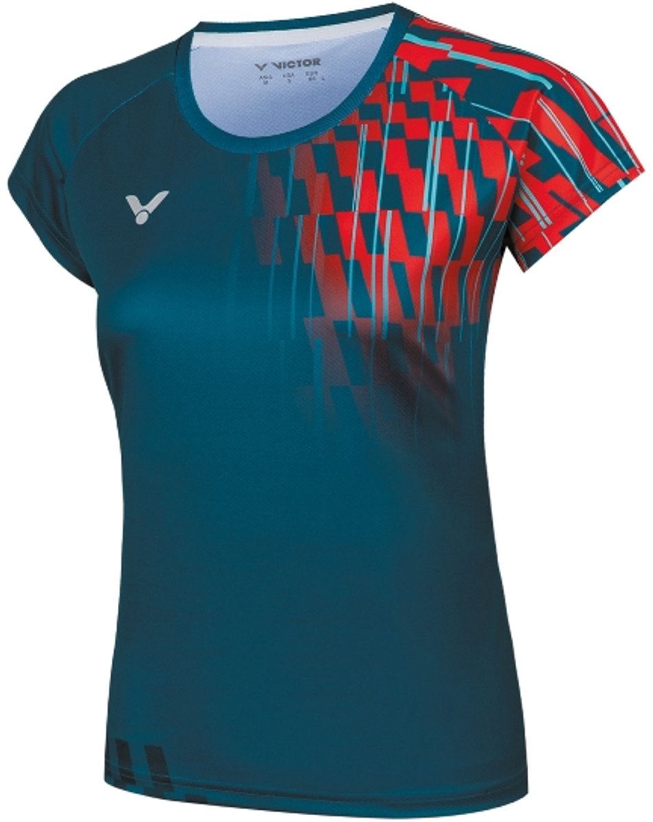 VICTOR T-51001TD badminton dames T-shirt - groen - maat L