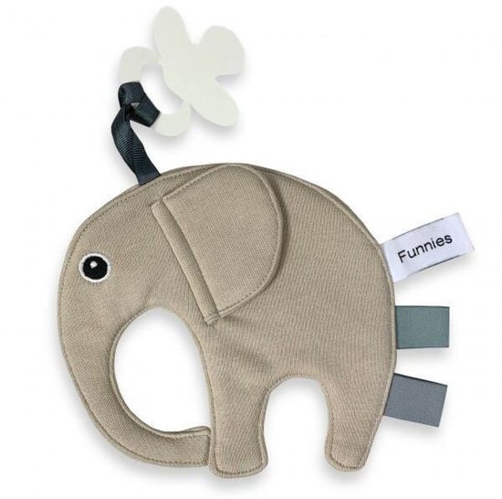 Kraamcadeau Baby Beige - Knuffel & Speenkoord - Luxe Cadeauset - Past door de Brievenbus - neutraal - jongen - meisje - kraampakket - babyshower - geschenkset — afbeelding 3