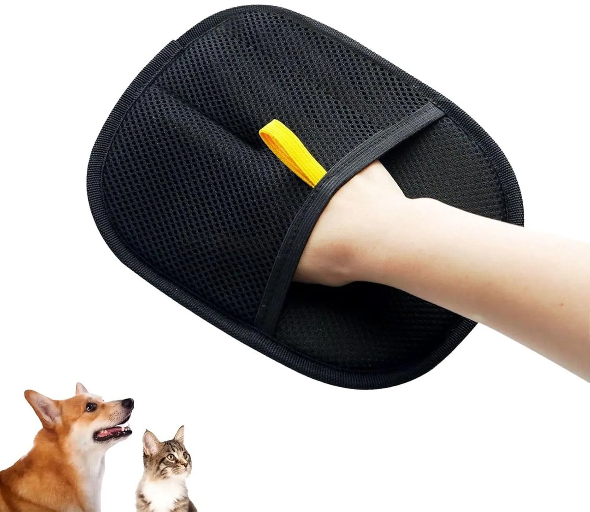 Origineel- Dierenhaar Verwijderaar Handschoen – Herbruikbare Pluizenverwijderaar voor Bank, Kleding, Tapijt, Auto & Huisdierhaar