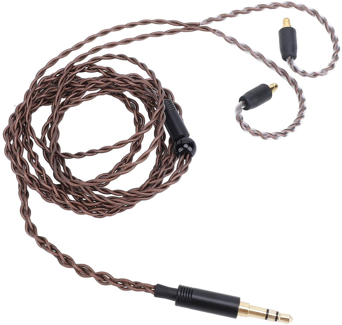 Dailygoods- Vervangingskabel Hoofdtelefoonupgrade - 3,5 Mm Stekker - OFC Materiaal - 1,2 M Lengte - Antiknoop Kabel - Verliesloze Geluidskwaliteit - Hoofdtelefoonkabel