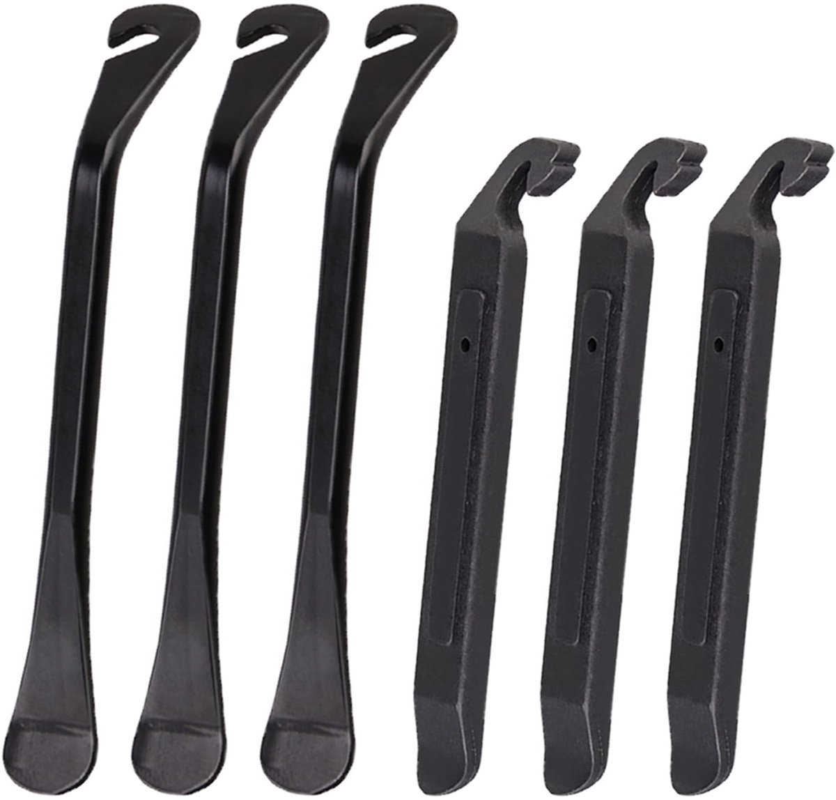 Dailygoods- Bandenlichters Set van 6 - Carbon Staal/Nylon - Antislip - Lichtgewicht - Geschikt voor Racefiets/Mountainbike - 4.6 inch/42 inch - Bandenlichter
