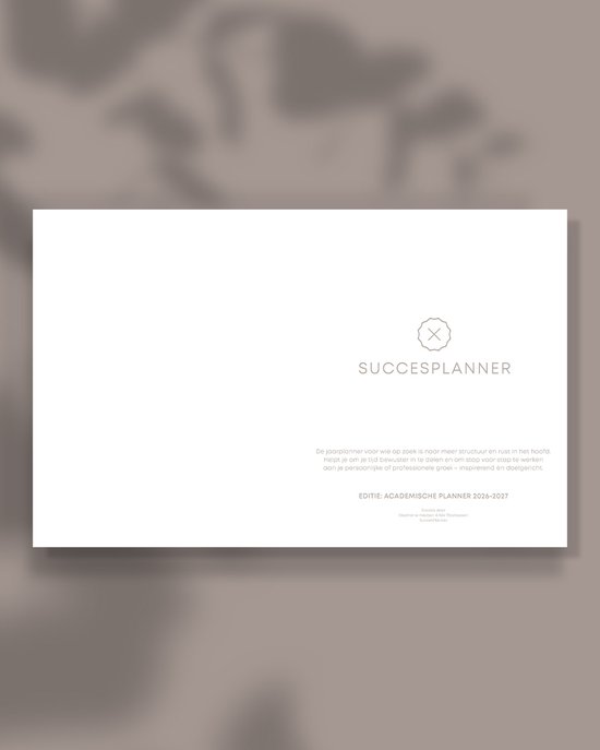 Oudroze academische SuccesPlanner '22-'23 - weekplanner & agenda - combineert je privé en school in één planner - Oudroze - augustus '22 - juli '23