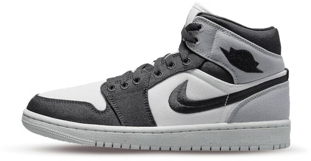 Nike Air jordan Mid Sail/Black/Steel grey | Maat EU 44