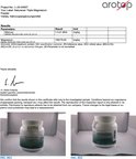 Certificaat van analyse voor Naturecan Triple Magnesium Poeder. Toont resultaten voor kwik en magnesium.