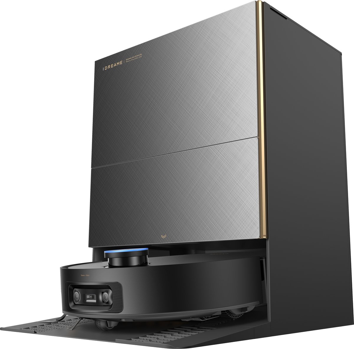 Dreame X60 Pro Ultra Complete Robotstofzuiger Grijs | Dweilfunctie | Automatisch legen & bijvullen | Zelfreinigend | Uitschuifbare borstel/dweil | Hoeken- en randreiniging | Huisdierenhaar | AI navigatie | Handsfree | Allergie | Warmwater dweil thumbnail 4
