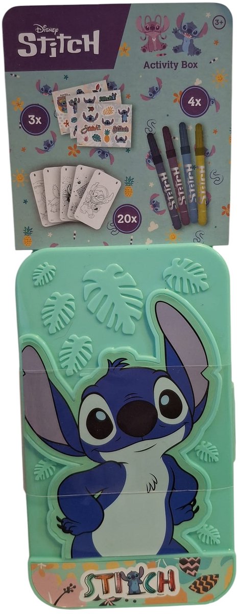 Disney Stitch Meeneem Tekenset Groen