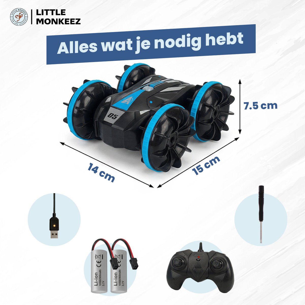 NueNext Race Auto Afstandsbestuurbare – Waterdicht – Rc voor Buiten - Bestuurbare Auto voor Jongens en Meisjes - Radiografisch Speelgoed — afbeelding 8