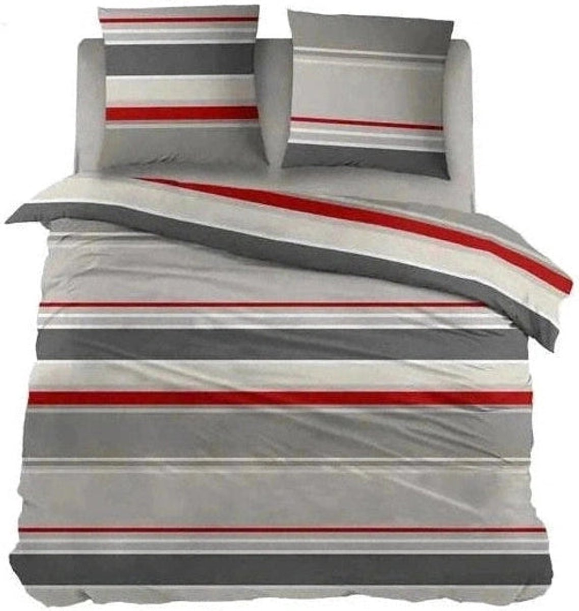 Sleepnight Lakenset Katoen Basha Rood - 240 x 300 cm + 2 kussenslopen - [Rood]
