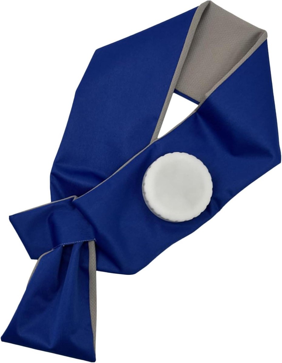 Nek Koelcompress - Verkoelende Wrap - Actieve Koeling - Lange Koeltijd - 88 cm Lengte - Blauw