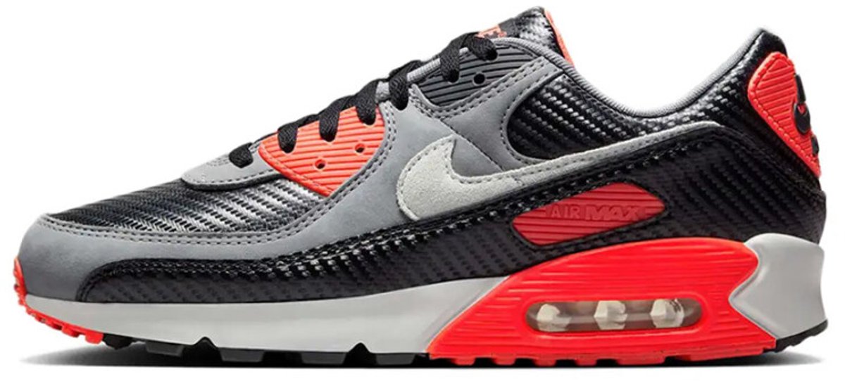 Nike Air Max 90 Premium ‘Carbon Fiber Infrared’ Grijs