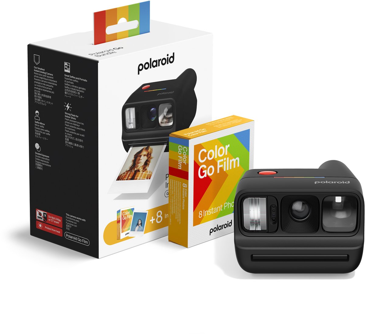 Polaroid Go Gen 3 Black + Color Film Bundle - 8 Photos thumbnail 2