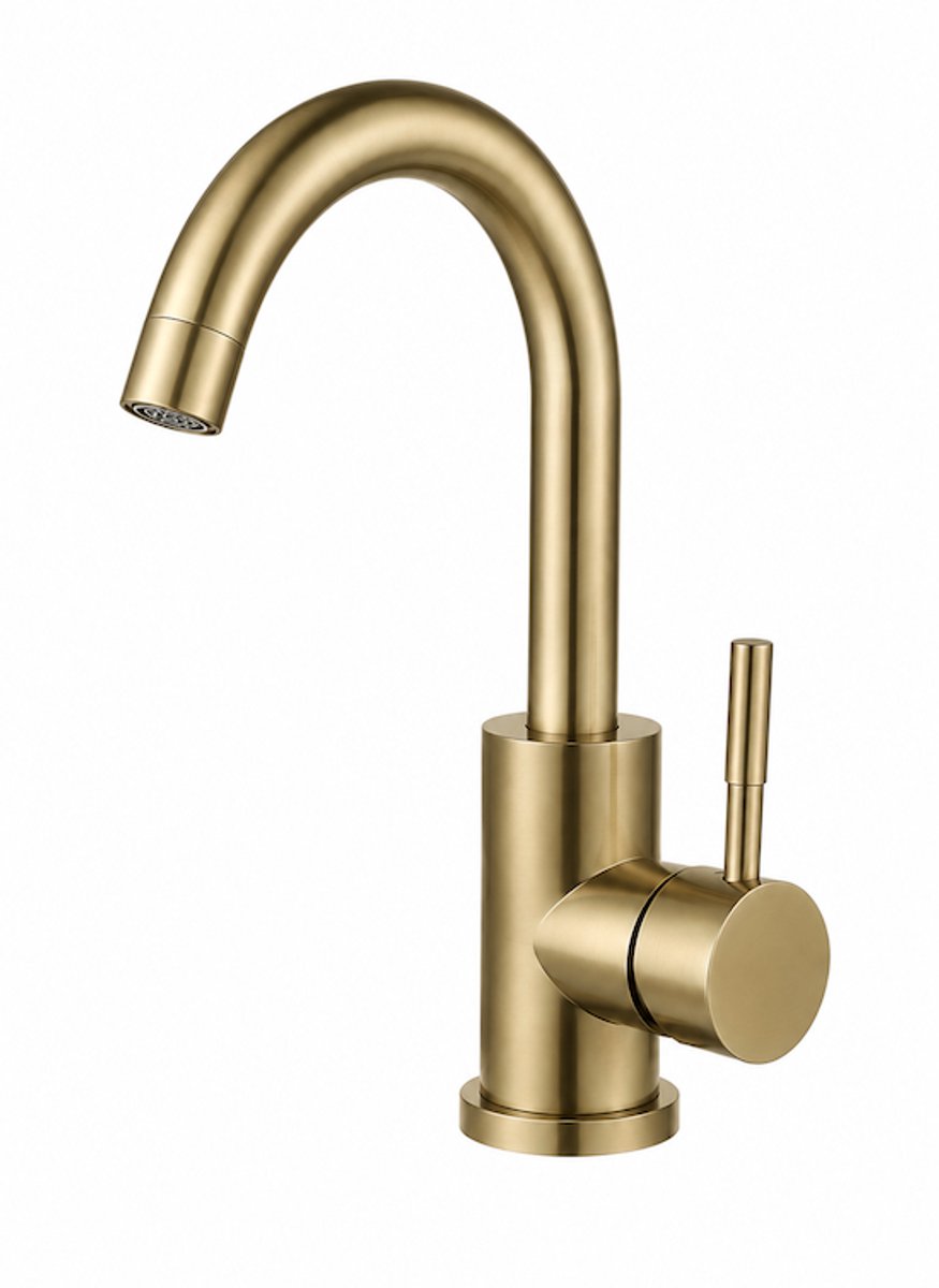 LINEA UNO - Skar - Goud - Wastafelkraan / Keukenkraan - - 201411