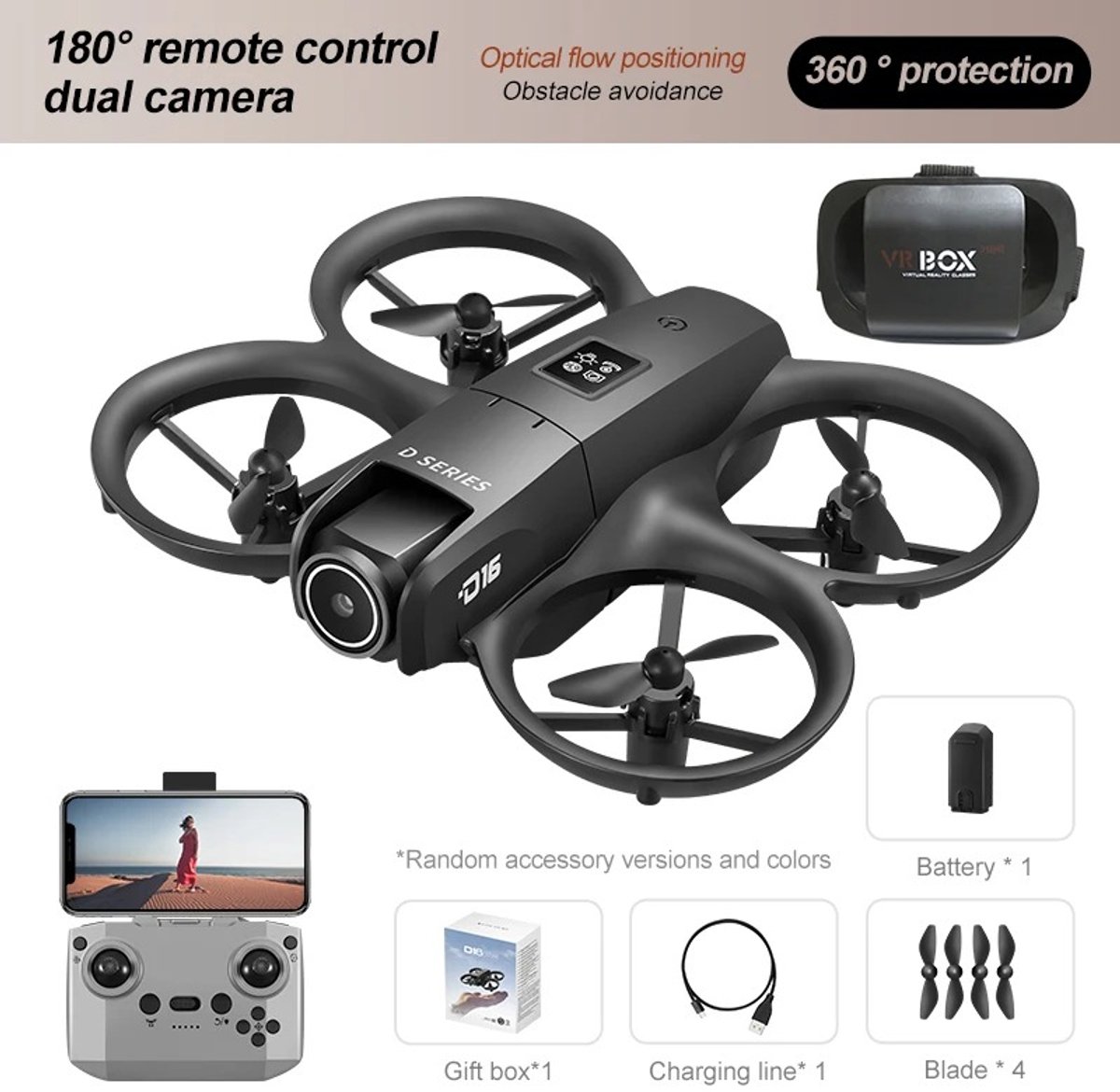 Velmio Drone Dual 8K D16 - Mini Drone met Camera thumbnail 5