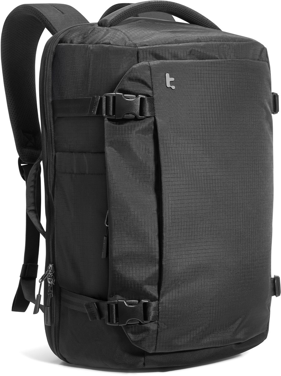 tomtoc Navigator-T66 reisrugzak 40L, TSA-vriendelijk, goedgekeurd als handbagage, waterbestendige, lichtgewicht zakelijke rugzak, duurzame grote weekendtas/dagrugzak, geschikt voor een 17,3 inch laptop