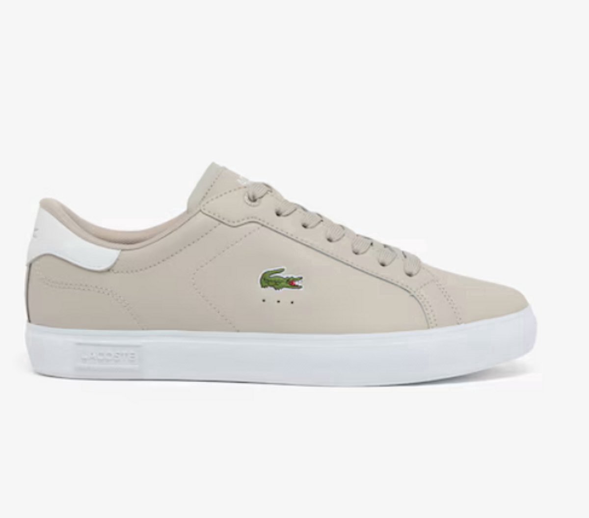 Lacoste POWERCOURT 126 1 SMA GRY/WHT Heren Sneakers Grijs