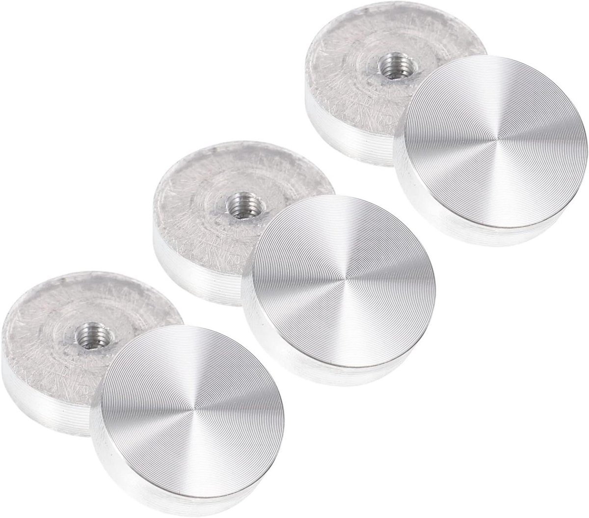 Aluminium Schijfjes - Tafel Adapters - Tafel Conversie - Sterke Aluminium Legering - 6 Stu