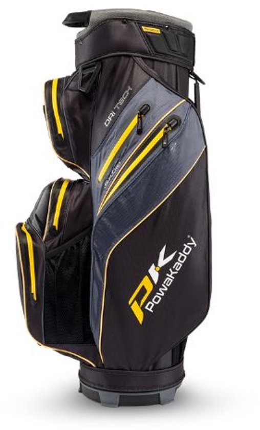 Powakaddy Cartbag DRI-tech Gun metal Geel 2026 van Powakaddy — afbeelding 2