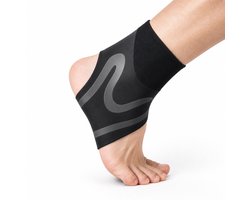 BOTC Enkelbandage - 2 stuks Linker voet + Rechter voet - Hoogwaardig kwaliteit - Enkelbrace universeel - Enkelbrace sport - Elastisch - Zwart