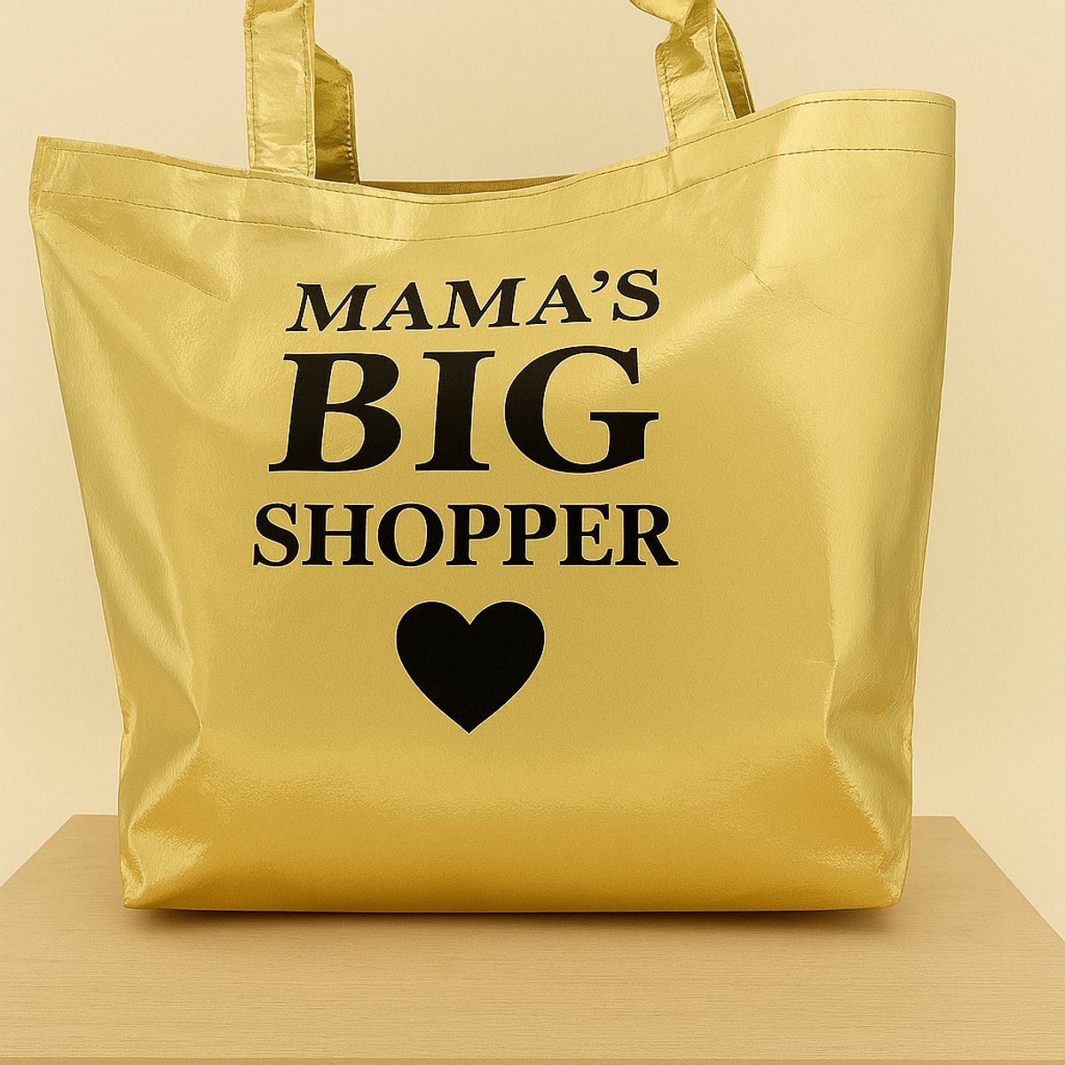 Moederdag •Big Shopper Goud Mama• - Leuk om cadeau te geven - Perfect Gifts