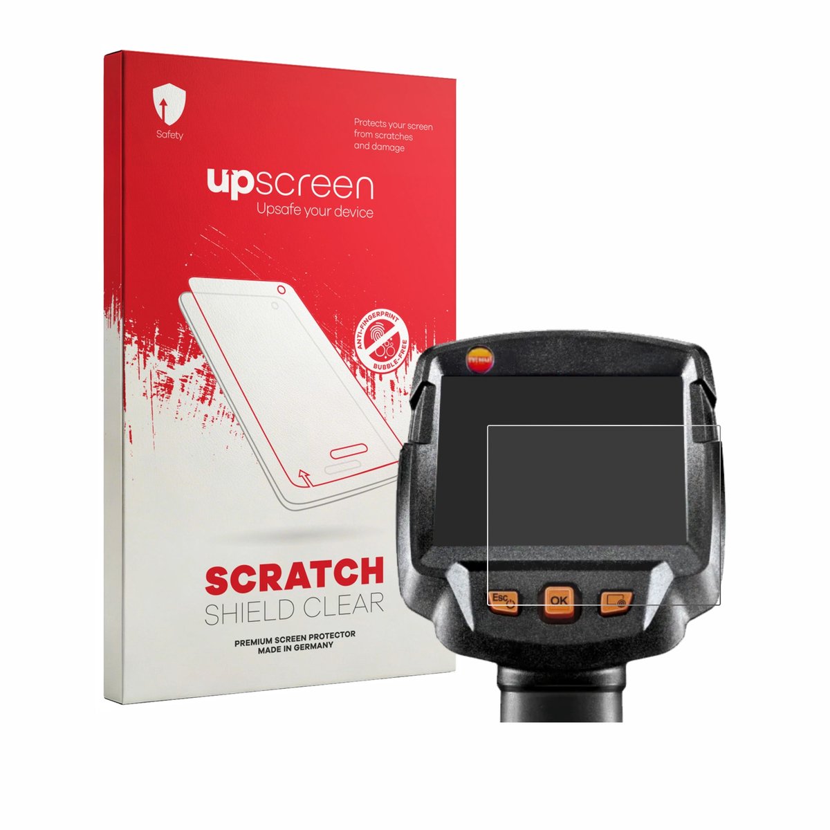 upscreen - Screenprotector voor Testo 872s - Folie Beschermfolie transparant