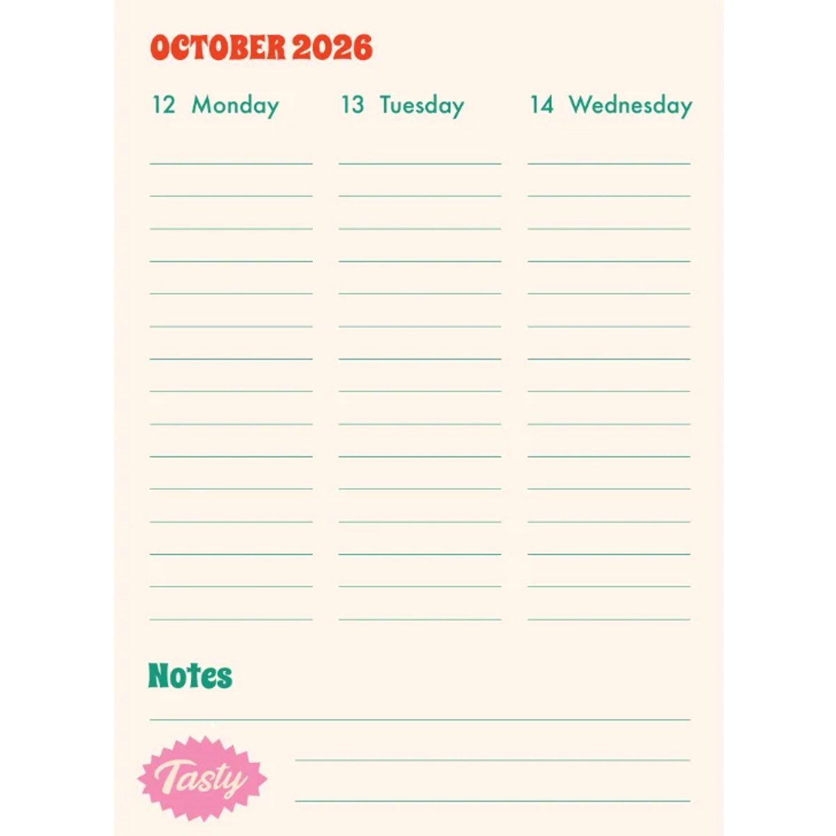 Kitsch Kitchen School Agenda 2026-2027 El Restaurante Yummy