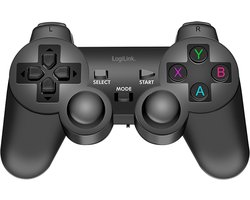 LOGILINK Professional Wireless gaming controller, 2.4 GHz, Windows PC, Android devices, TV boxes, PS3, black