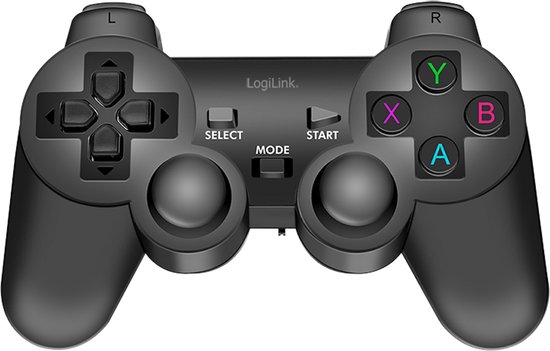 LOGILINK Professional Wireless gaming controller, 2.4 GHz, Windows PC, Android devices, TV boxes, PS3, black