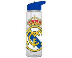 Real Madrid Drinkfles – 600 ml | Herbruikbare Fles van Kunststof | Officieel Voetbaldesign