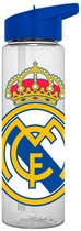 Real Madrid Drinkfles – 600 ml | Herbruikbare Fles van Kunststof | Officieel Voetbaldesign