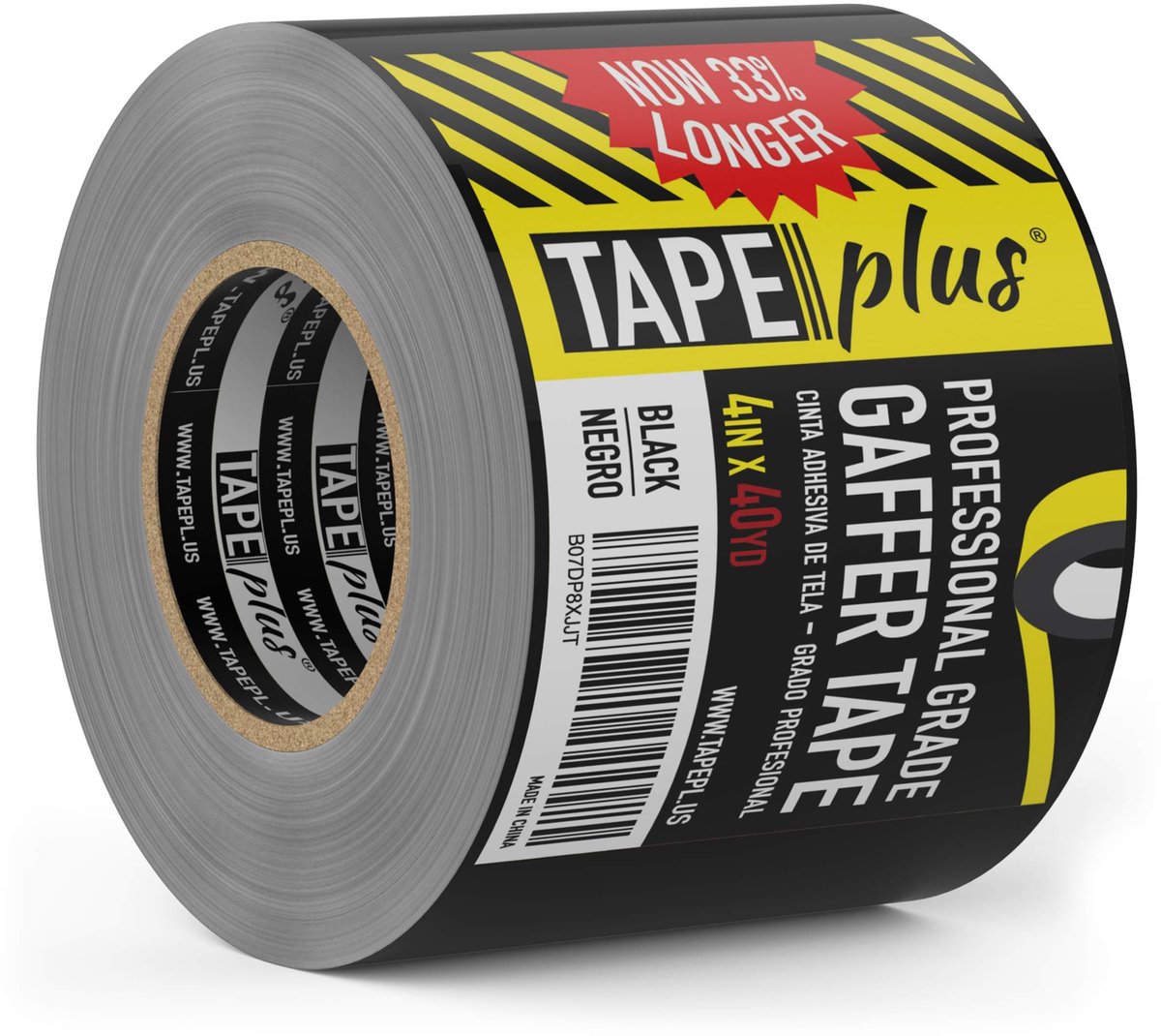 Allecto - Gaffers Tape - Hoogwaardige Tape - Perfect voor Professioneel Gebruik - 4 Inch 40 Yards - Zwart - Alternatief voor Duct Tape - Ideaal voo..