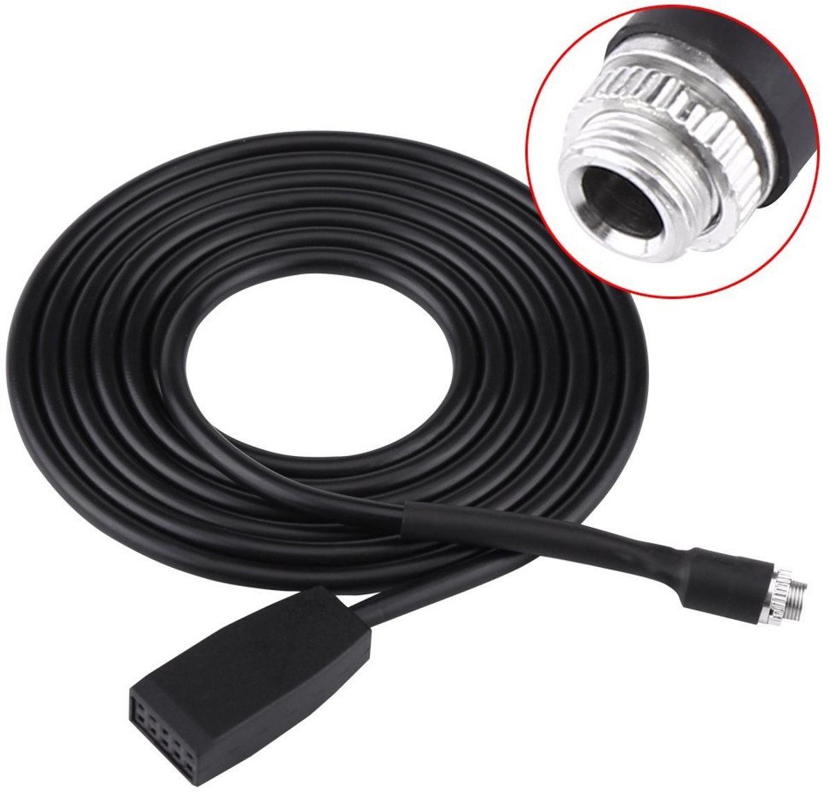 Allecto - Auto Aux-ingang Kabel - 3.5mm Audio Adapter - Eenvoudige installatie - Geschikt voor E46 - Vrouwelijke Jack - Voor Coupe Sedan Convertibl..