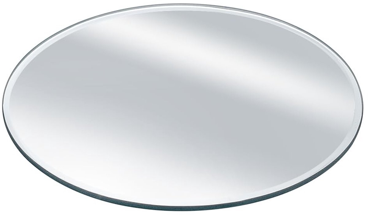 VT Goods - Ronde 3mm Gefacetteerde Glazen Spiegel - Modern Wanddecoratie - 15 cm Diameter