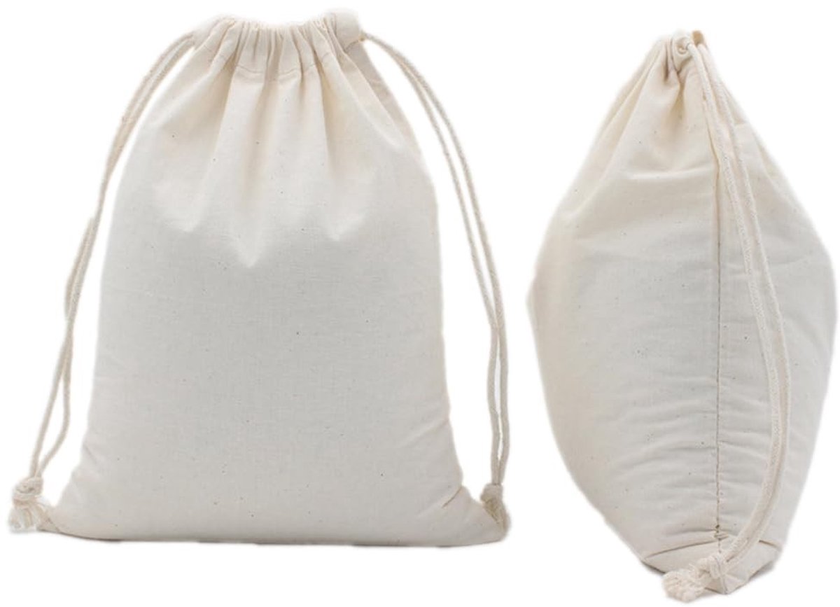 Allecto - Duurzame Katoenen Opbergtas - Eco-vriendelijk - 78x120 cm - Perfect voor Cadeaus - Ideaal voor Creatieve Projecten - Geschikt voor Kruide...