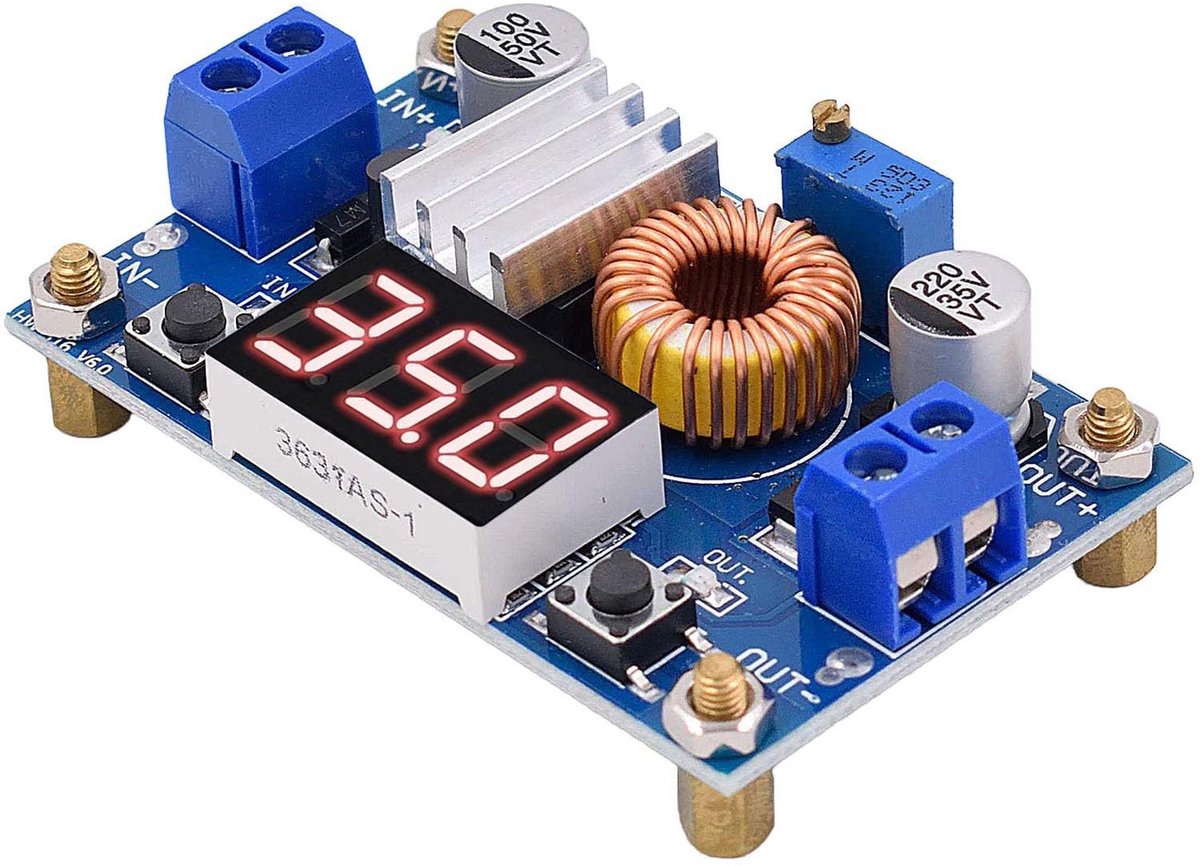 RUNCCI-YUN Arduino XL4015 DC-DC Step Down Converter 5A met LED Voltmeter
