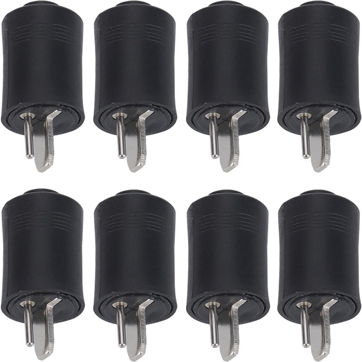 aladdien - 2 Pin Male Speaker Plug - Male Speaker Connector - Geen solderen nodig - 8 stuks - Geluidconnector - Geschikt voor audio systemen - 2...