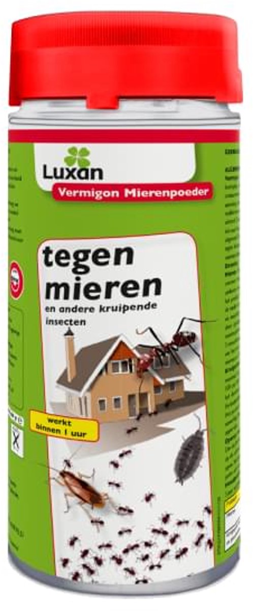 Luxan Vermigon mierenpoeder (400 gram) - Krachtige Insecticide - Met gratis cheatsheet