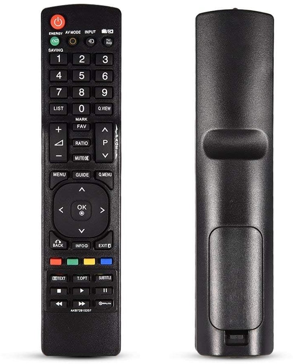 Allecto - TV Afstandsbediening - Vervangende Afstandsbediening - Energiebesparend - Geschikt voor AKB72915207 - Compact en Handzaam - Voor LED LCD ...