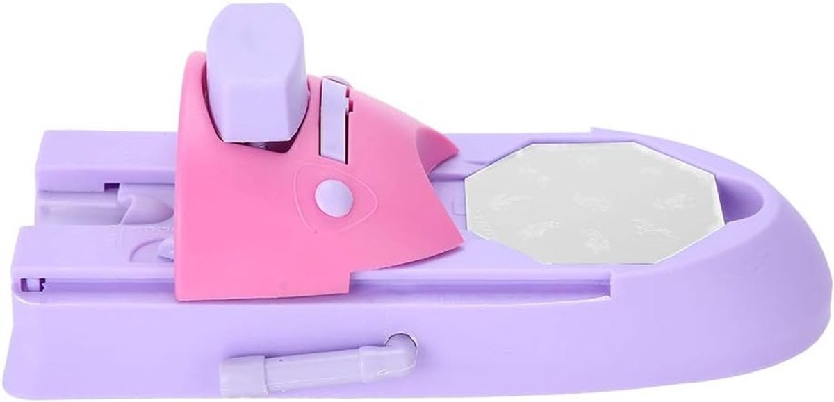 Allecto - Professional Nail Art - Nageldrukmachine - Gebruiksvriendelijk - Plastic - Manicure Tools - Diverse patronen - Geschikt voor thuisgebruik...