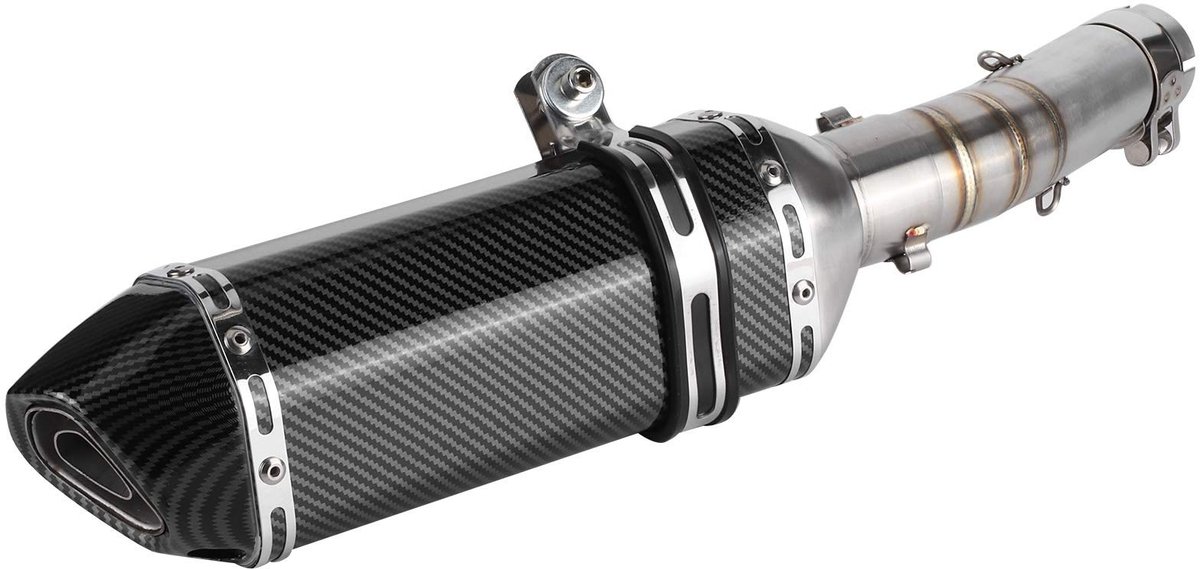 Allecto - Uitlaatdemper - Plug-In Geluidsdemper - Met DB Killer - Voor CBR500R CB500F CB500X - Ideale geluidsreductie - Eenvoudige installatie - Ge..