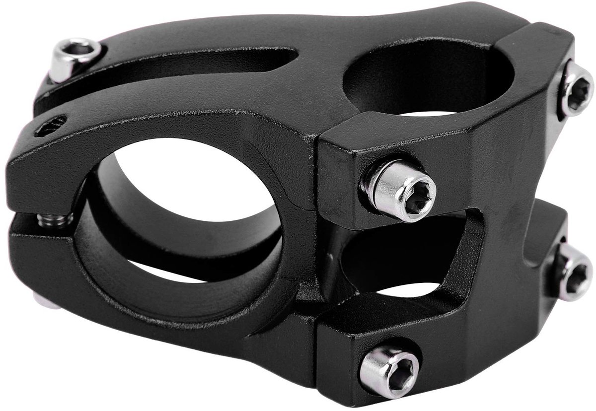 Allecto - Gekke Verkoop mountainbike stam - Stuur stijger - Eenvoudig te installeren - Zwart - Geanodiseerd - Geschikt voor racefietsen - Kleur zwart