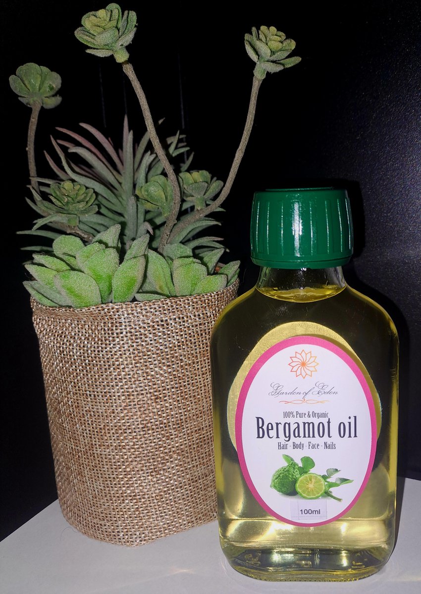 Pure organic Bergamot olie 100 ml koudgeperst voor huid, haar en nagels - massage olie - body olie - op basis van druivenpitolie - druivenpit olie - haarolie