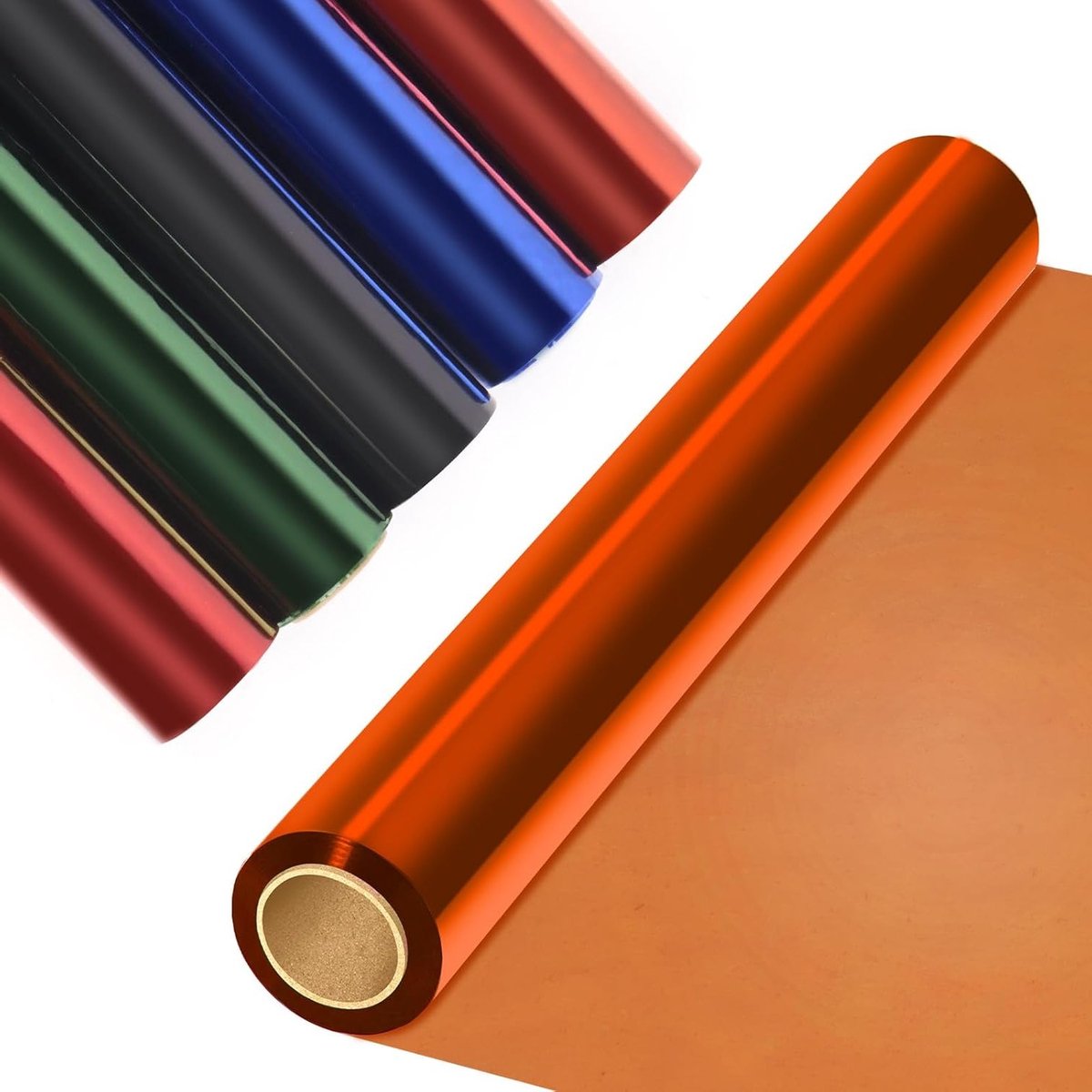 Transparante oranje cellofaanwikkelrol van 16"x100ft voor cadeauverpakkingen, bloemstukken en knutselprojecten