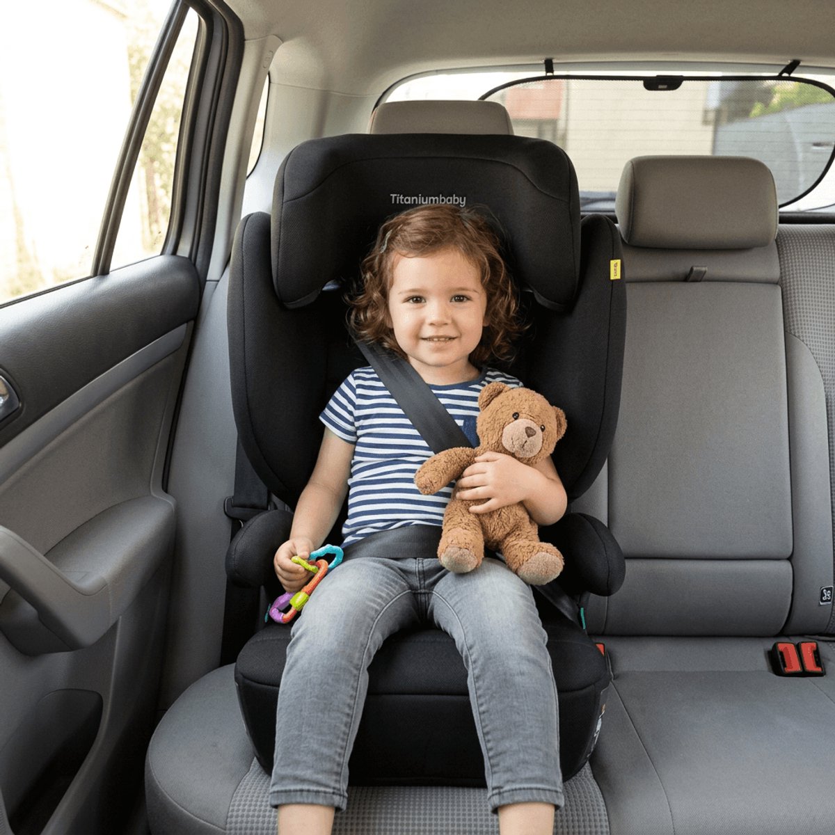 Titanium Baby Smart Lucky I-Size Autostoel Isofix 100-150 cm – Verstelbare Hoofdsteun – Zitverhoger Functie – Groep 2/3 – foto 8
