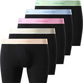 Calvin Klein - Heren Onderbroeken 5-Pack Icon Stretch Boxers - Zwart - Maat S