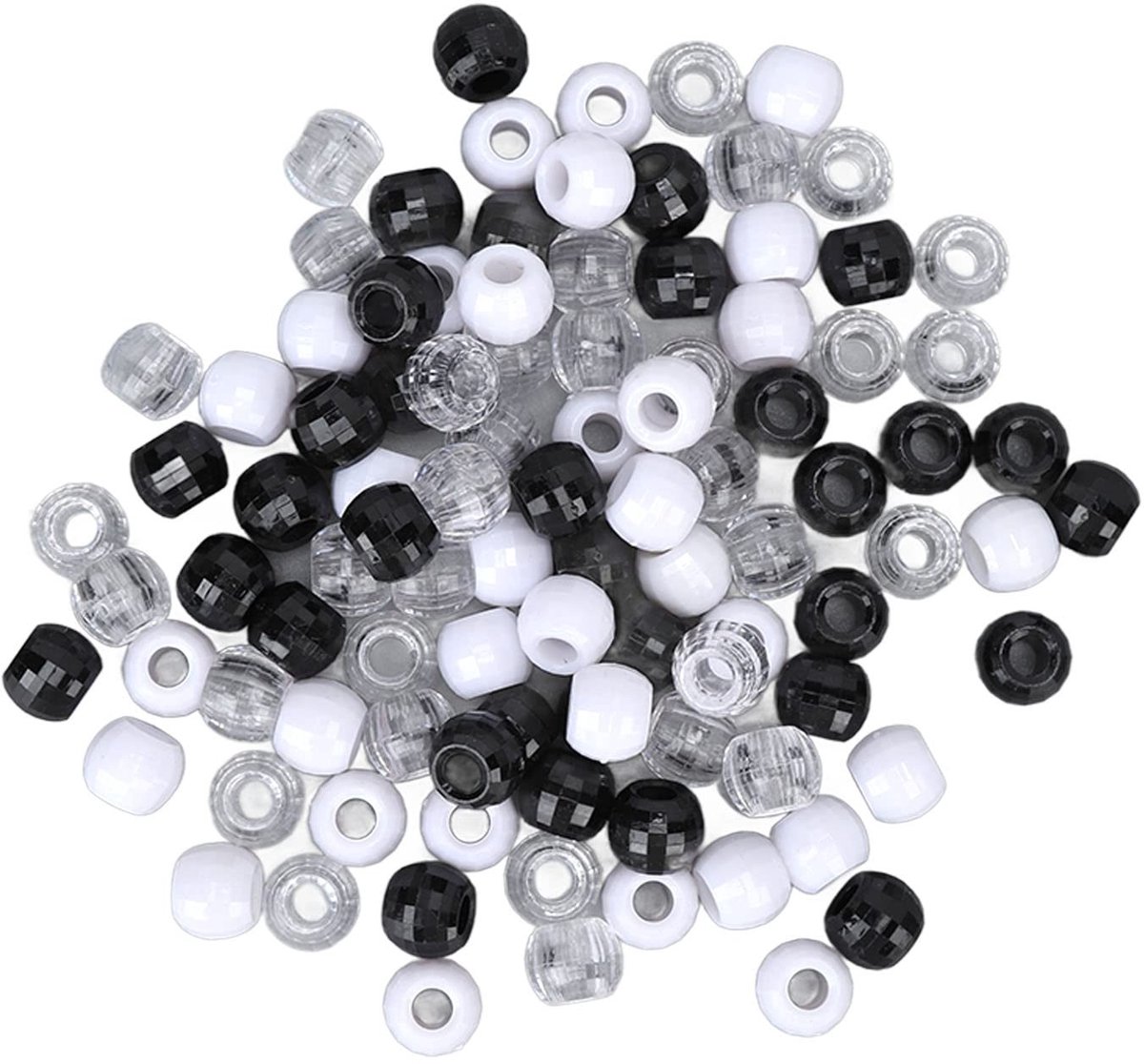 aladdien - Haar Kralen - Plastic - Duurzaam - Transparant - Haarverlenging - Ornamenten - Geschikt voor Mannen en Vrouwen - 100 Stuks