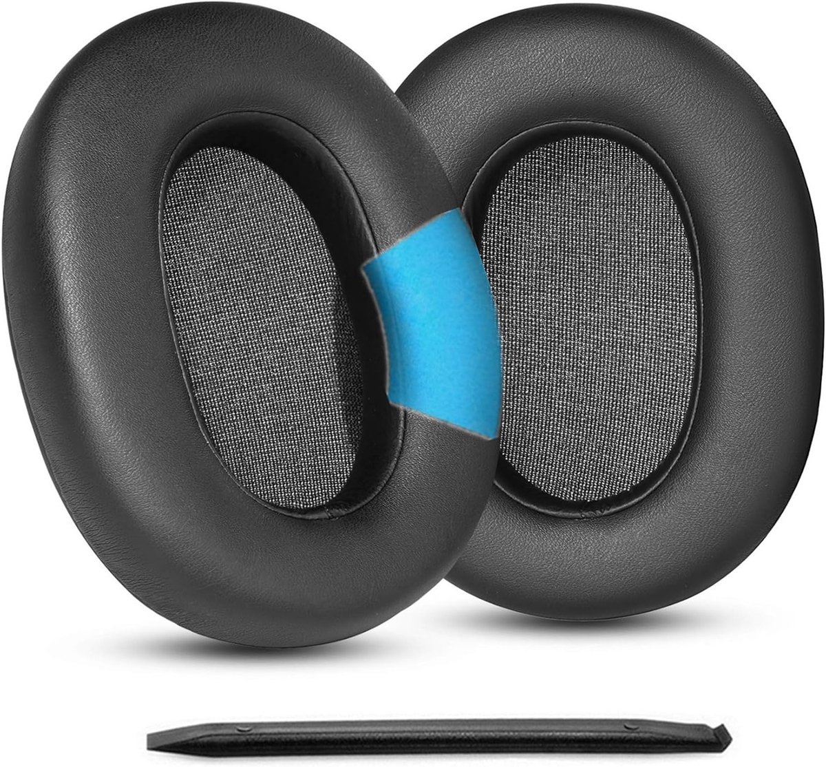 Vervangende Oorkussens voor Noise Cancelling Bluetooth Hoofdtelefoons - Comfortabele Oorkussens en Hoofdband Cover (Zwart)