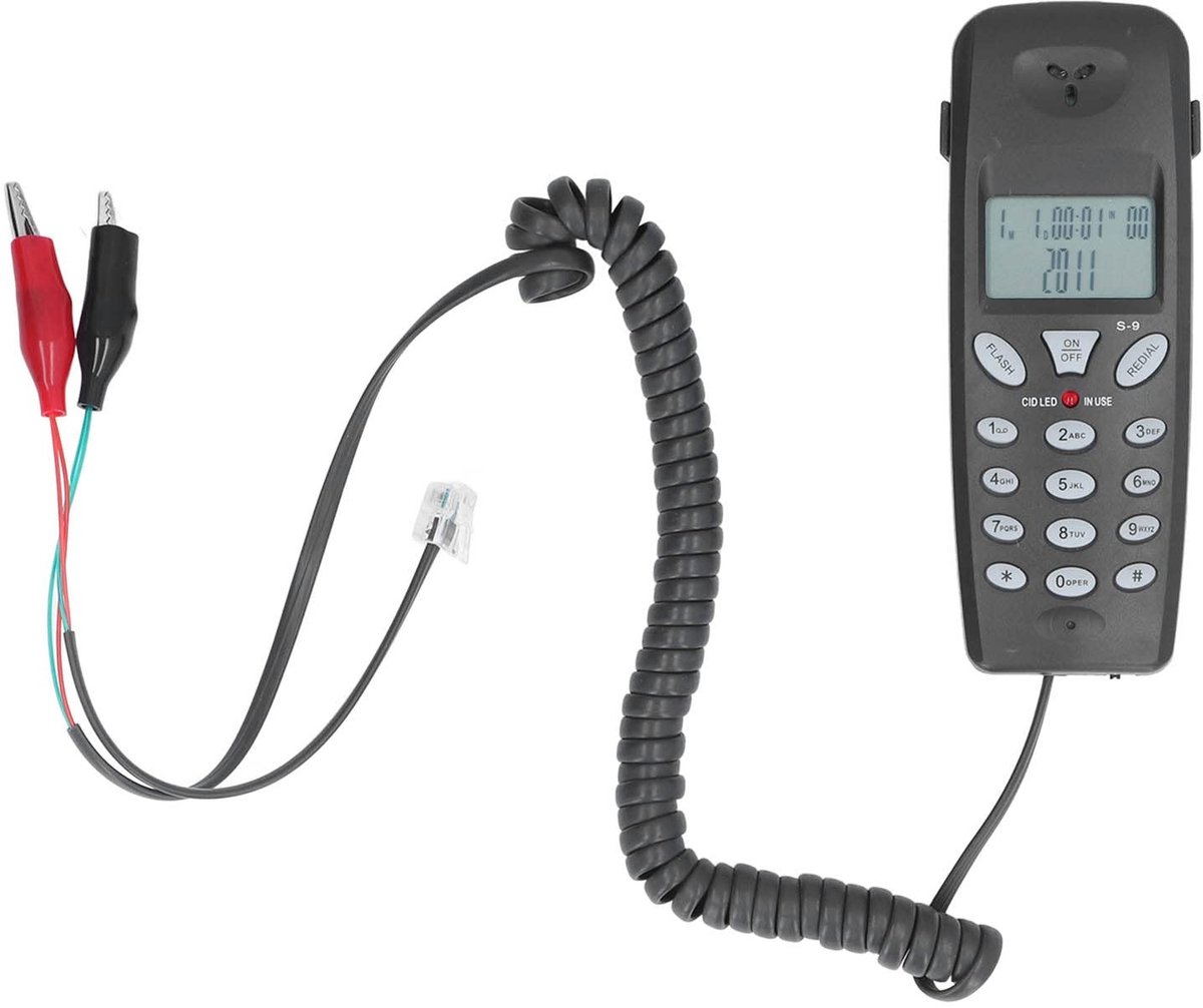 aladdien - Telefoon met Snoer - Vaste Telefoon met Beller-ID - Handige Pauzefunctie - Compact en Lichtgewicht - Betrouwbare Bedrade Telefoon - Gesch..
