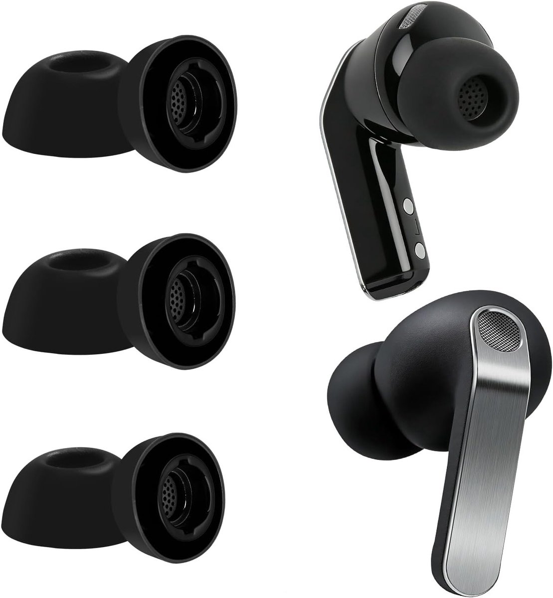 Zachte siliconen oorkussens als vervanging voor Galaxy Buds 3 Pro en 4 Pro - Comfort, Geluidisolatie en Pasvorm